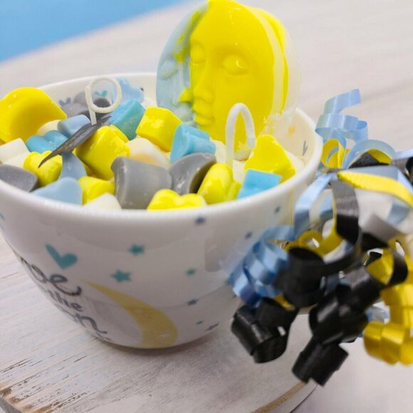 Handmade ✦ Love You to the Moon & Back Mug Candle ✦ Good Fortune Soy Wax 16oz - Picture 6 of 8